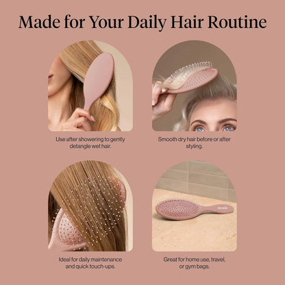 Kitsch Wet Dry Brush Detangler – Hair Brush for Women - Terracotta