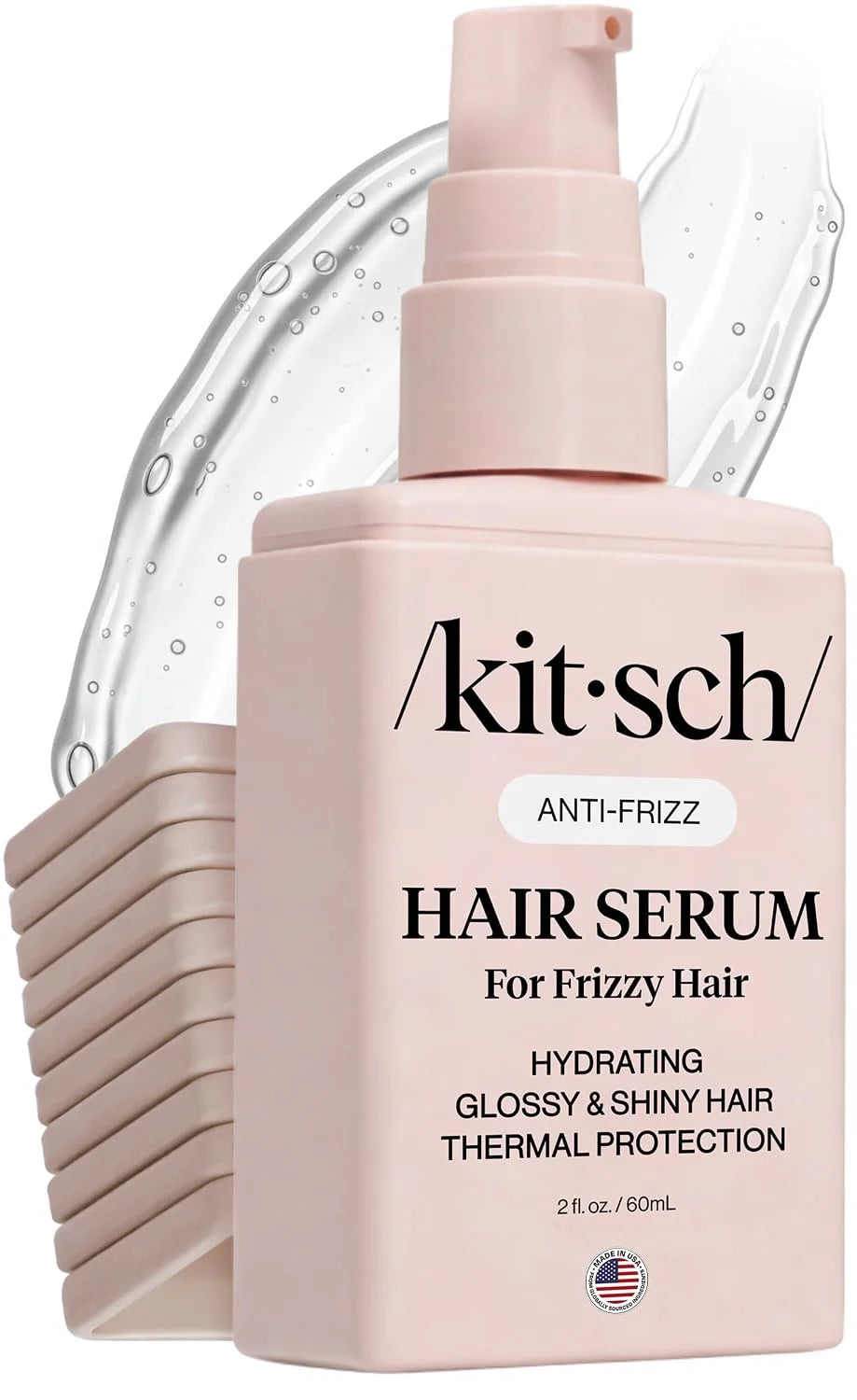 Kitsch Hair Serum For Frizzy Hair – With 450°F Thermal Protection - 2oz