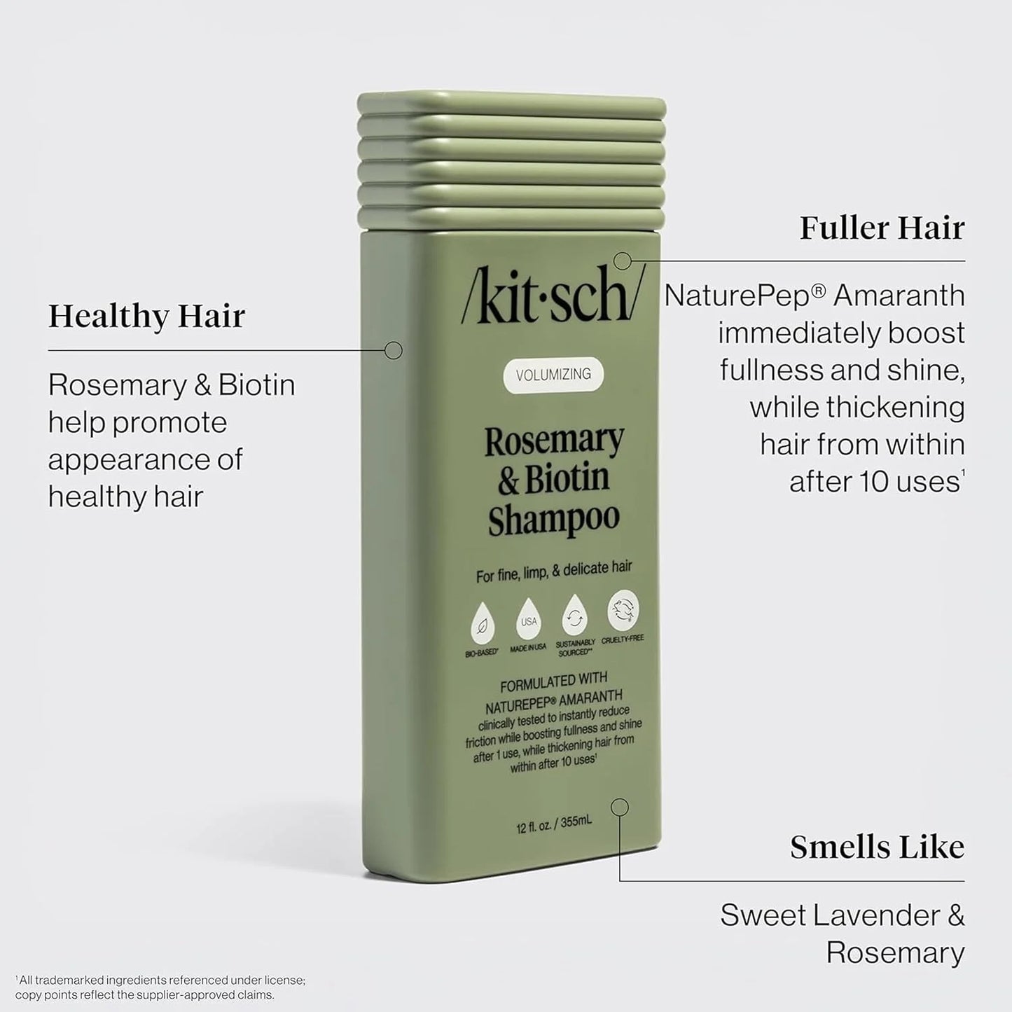 Kitsch Rice Water Shampoo and Conditioner Set for Hair Growth – Made in USA