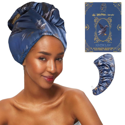 Kitsch x Harry Potter Microfiber Hair Towel Wrap for Women - Slytherin