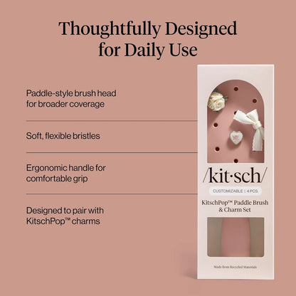 KitschPop™ Paddle Brush | Hair Brushes for Women – Haze Blue