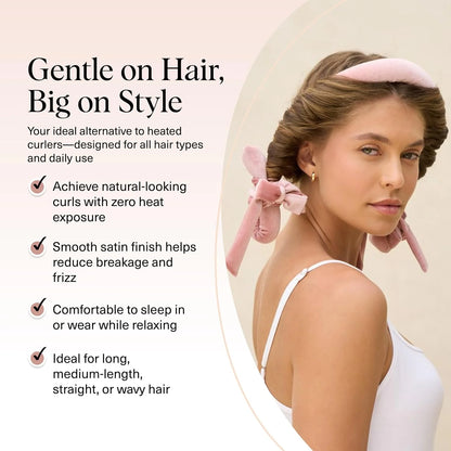 Kitsch Velvet Heatless Curls Overnight Set - Eucalyptus
