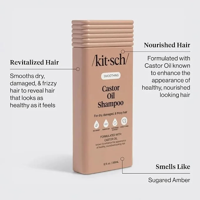 Kitsch Argan Oil Shampoo for Hair Growth – Hydrating Hair Care – 12.3 oz