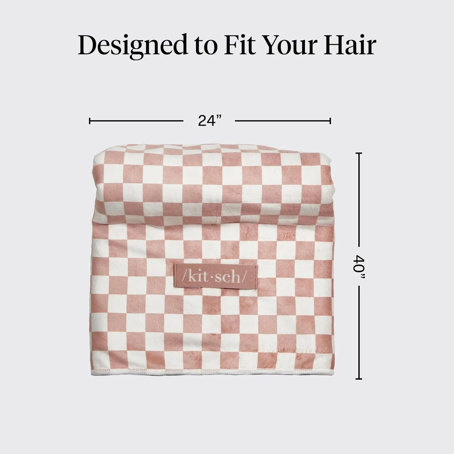 Kitsch XL Microfiber Hair Towel Wrap for Women