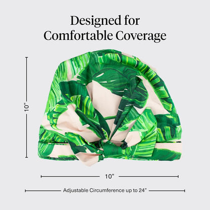 Kitsch Luxury Large Shower Cap for Women - Cherry Print