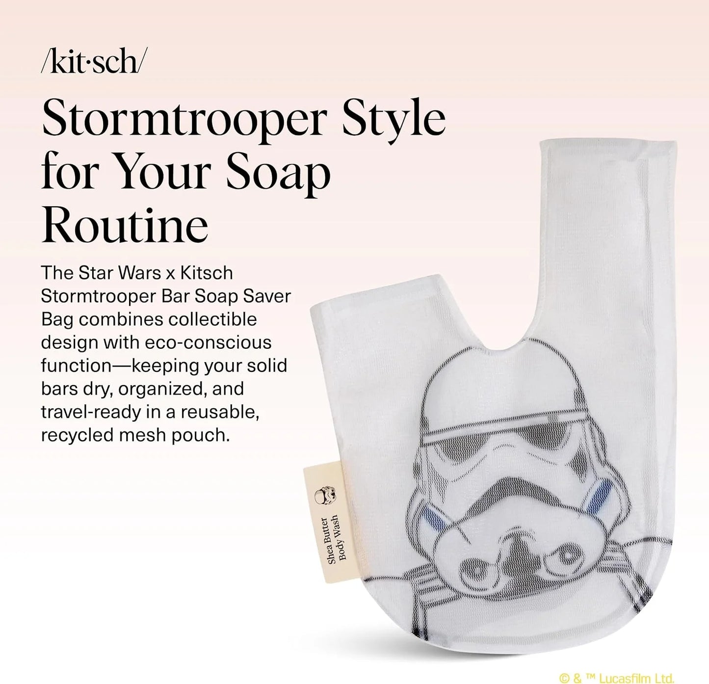 Kitsch x Star Wars Stormtrooper Soap Saver Bag – Mesh Bag Soap Holder