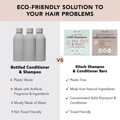 Kitsch Rosemary & Biotin Shampoo and Conditioner Set for Hair Growth