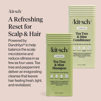 Kitsch Rice Water Shampoo and Conditioner Set for Hair Growth – Made in USA