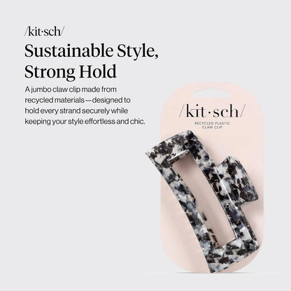 Kitsch Hair Clips For Women – Jumbo Claw Clip – Chocolate Marble, 1 pc