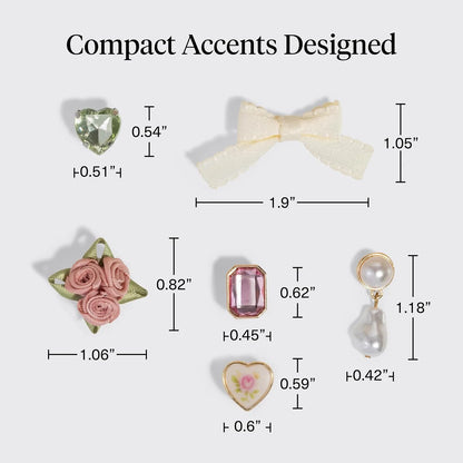 KitschPop™ Charm Sets - Vintage Emerald, 6pcs