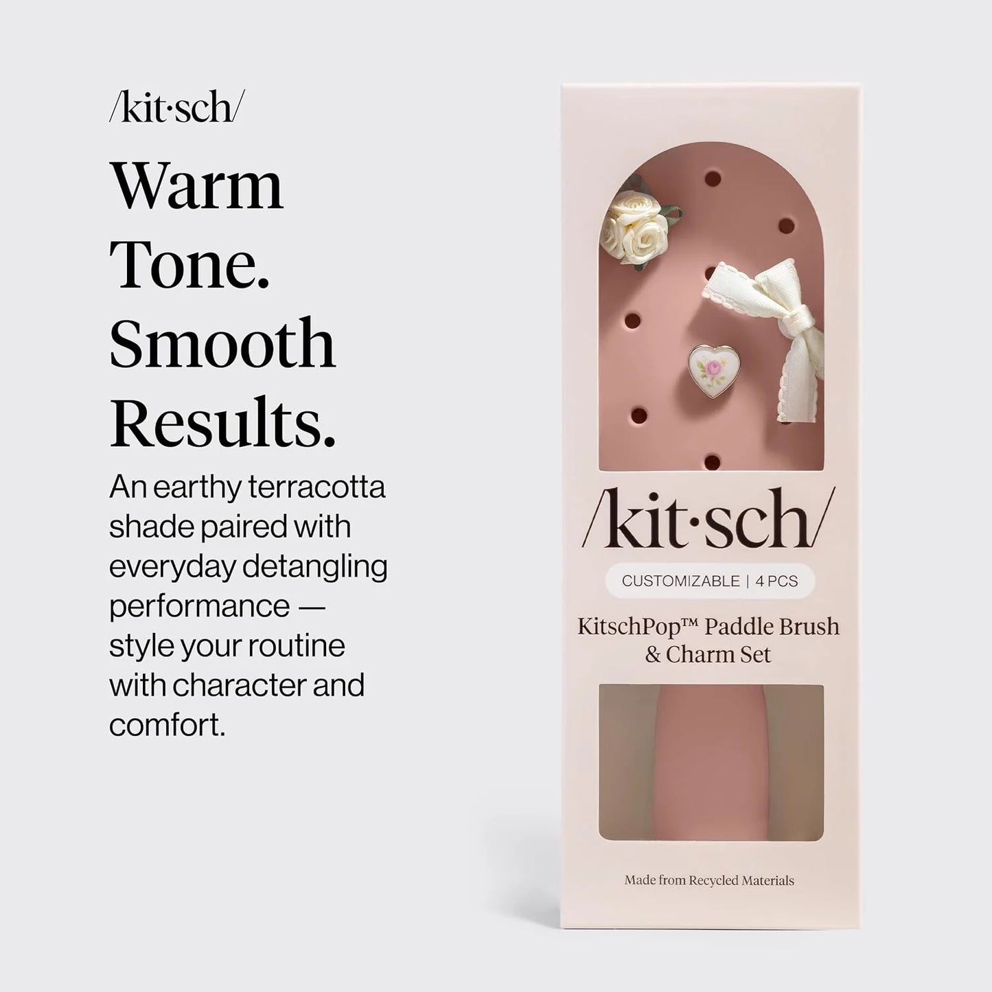 KitschPop™ Paddle Brush | Hair Brushes for Women – Haze Blue