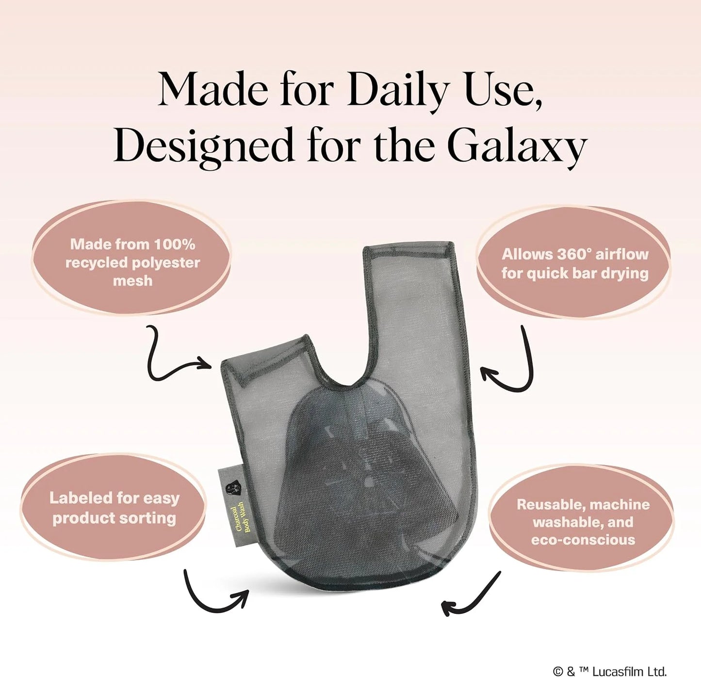 Kitsch x Star Wars Stormtrooper Soap Saver Bag – Mesh Bag Soap Holder