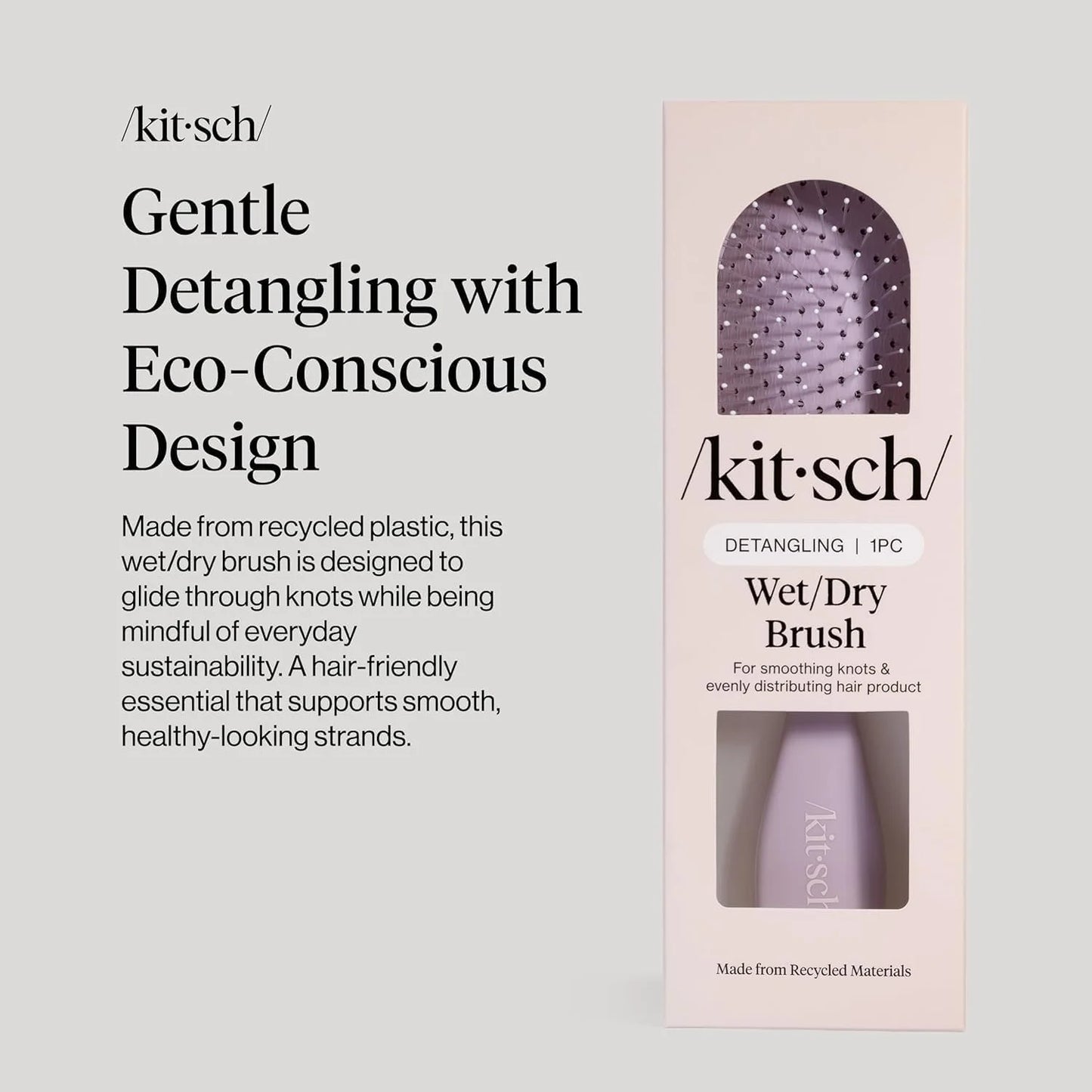 Kitsch Wet Dry Brush Detangler – Hair Brush for Women - Terracotta