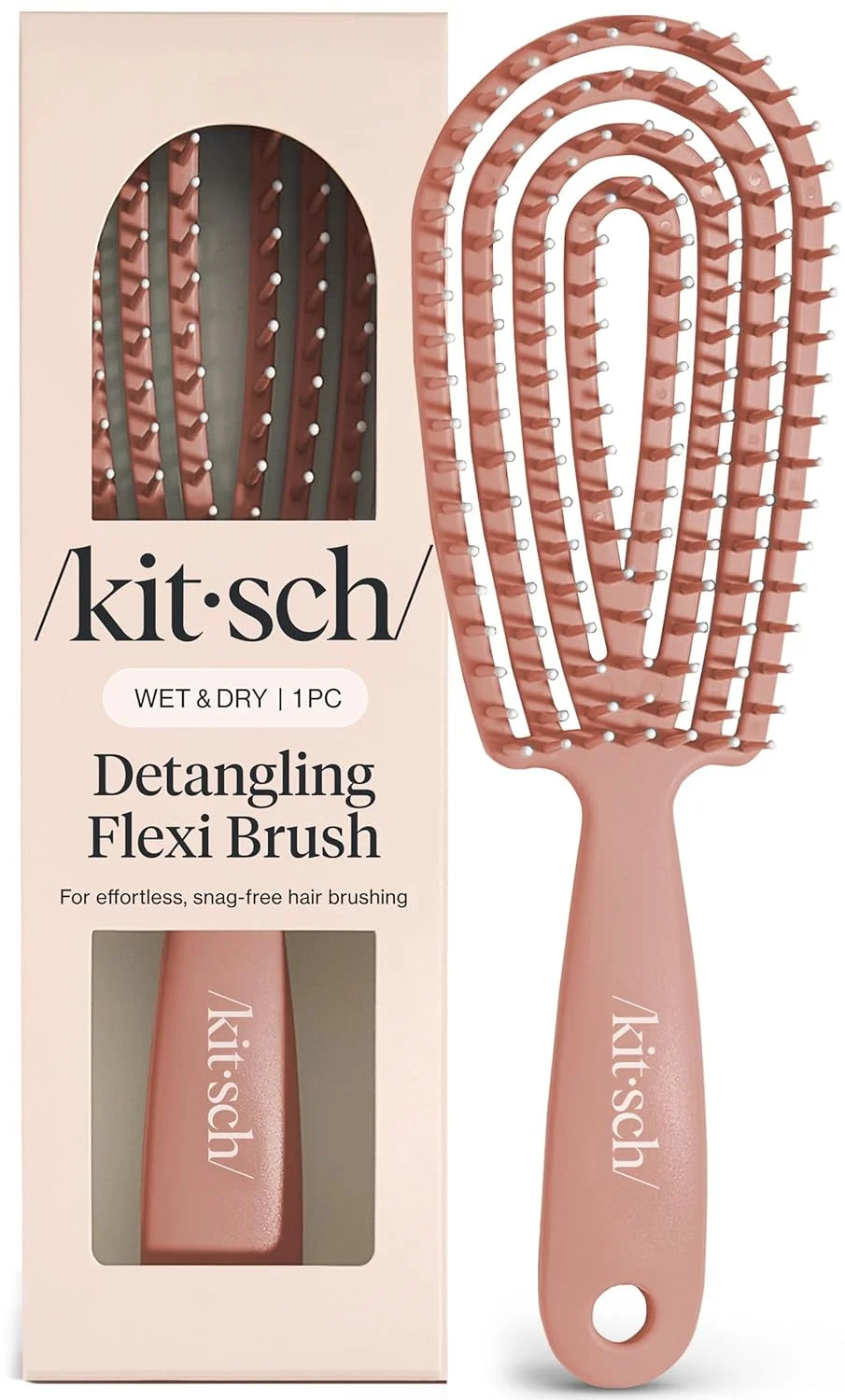 Kitsch Flexi Flow Detangler Brush, Hair Brushes For Women - Soft Violet