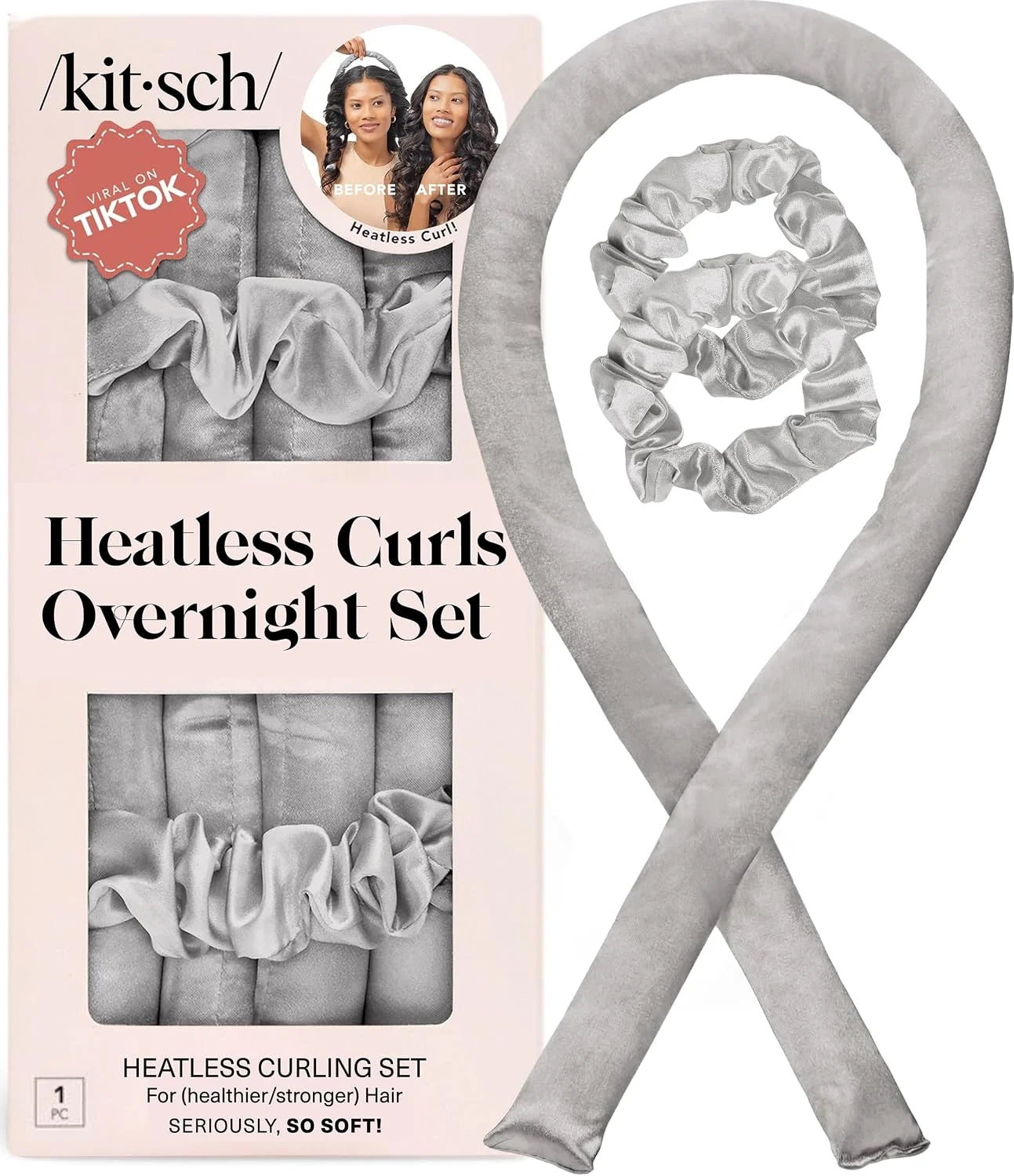 Kitsch Velvet Heatless Curls Overnight Set - Eucalyptus