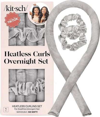 Kitsch Velvet Heatless Curls Overnight Set - Eucalyptus