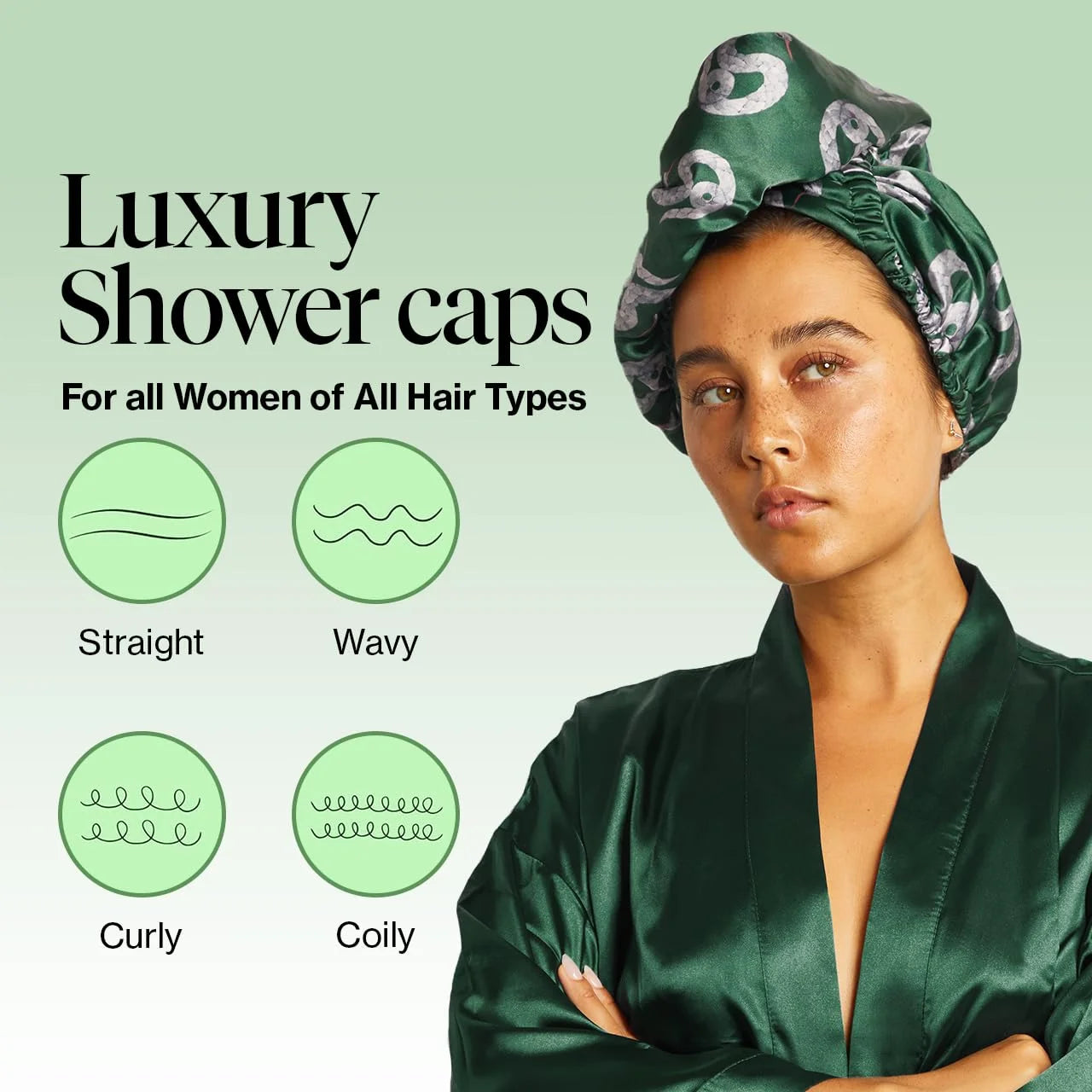 Kitsch x Harry Potter Microfiber Hair Towel Wrap for Women - Slytherin