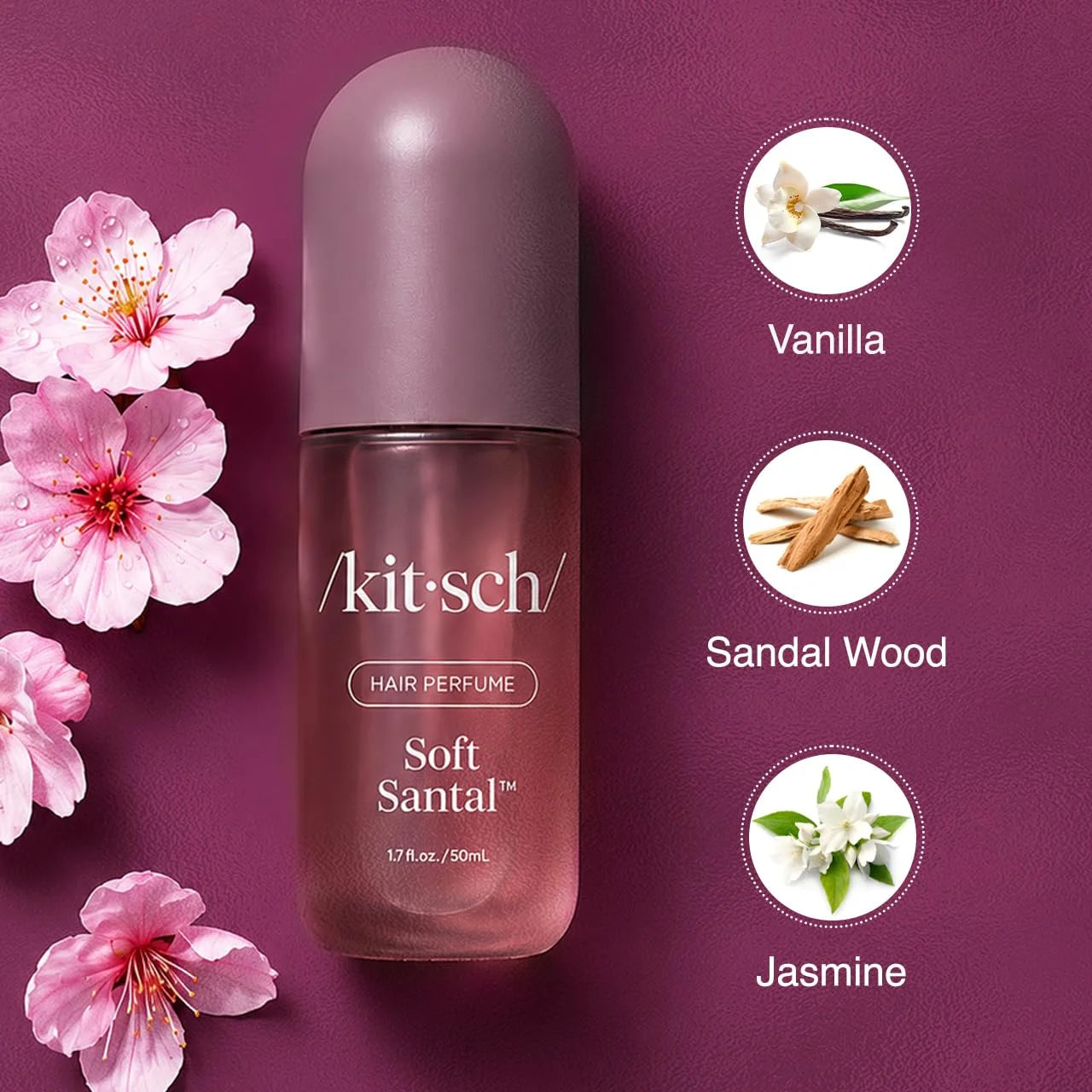 Kitsch Hair Perfume for Women – Hair Spray & Body Mist – Caramel Cream 50mL