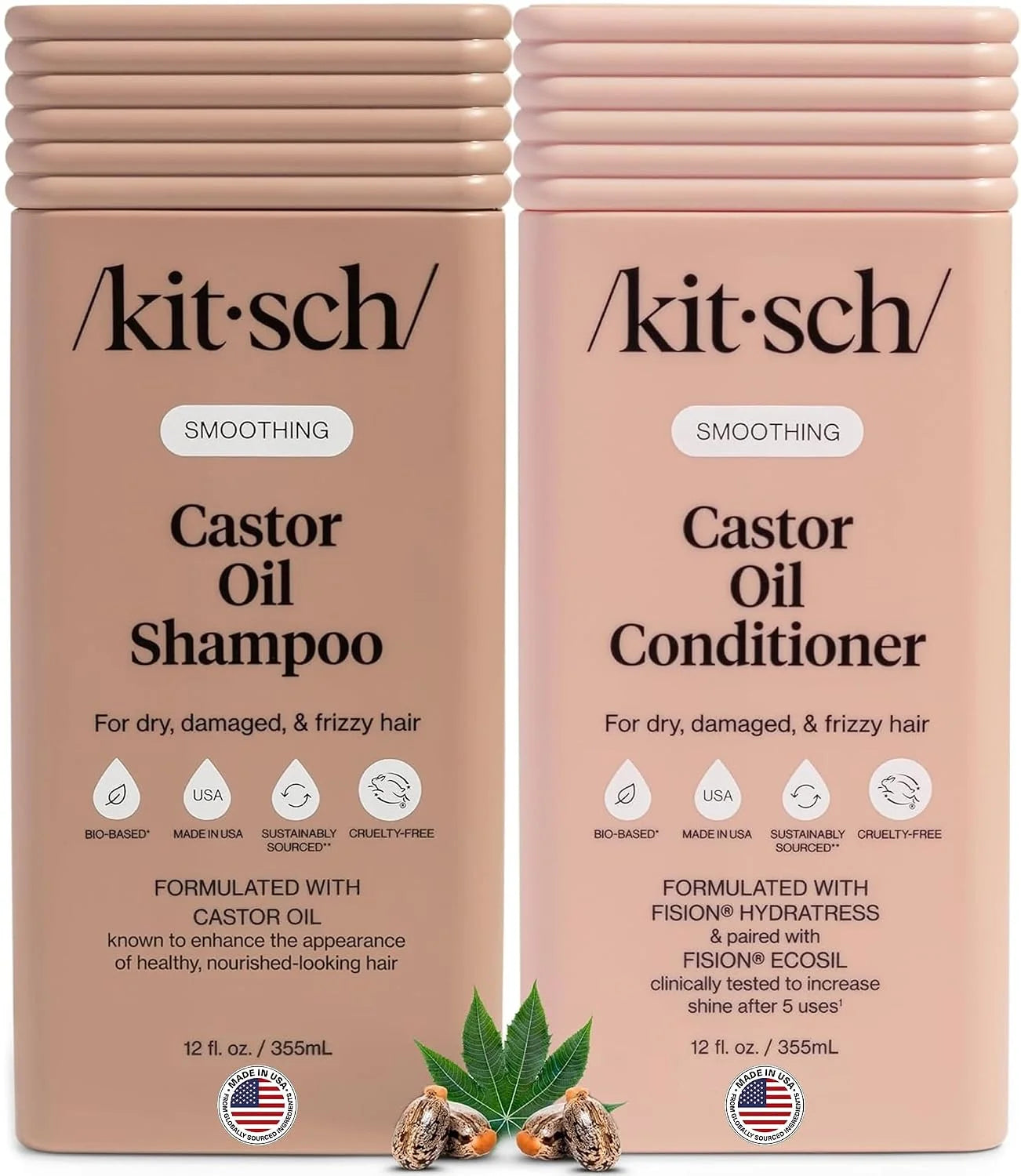 Kitsch Rice Water Shampoo and Conditioner Set for Hair Growth – Made in USA