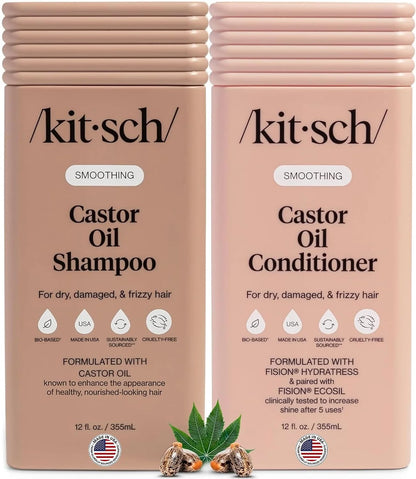 Kitsch Rice Water Shampoo and Conditioner Set for Hair Growth – Made in USA