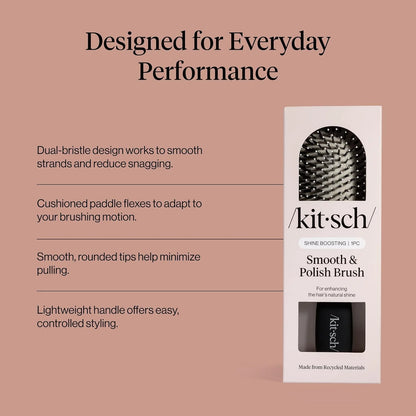 Kitsch Smooth & Polish Hair Brushes For Women and Men - Terracotta