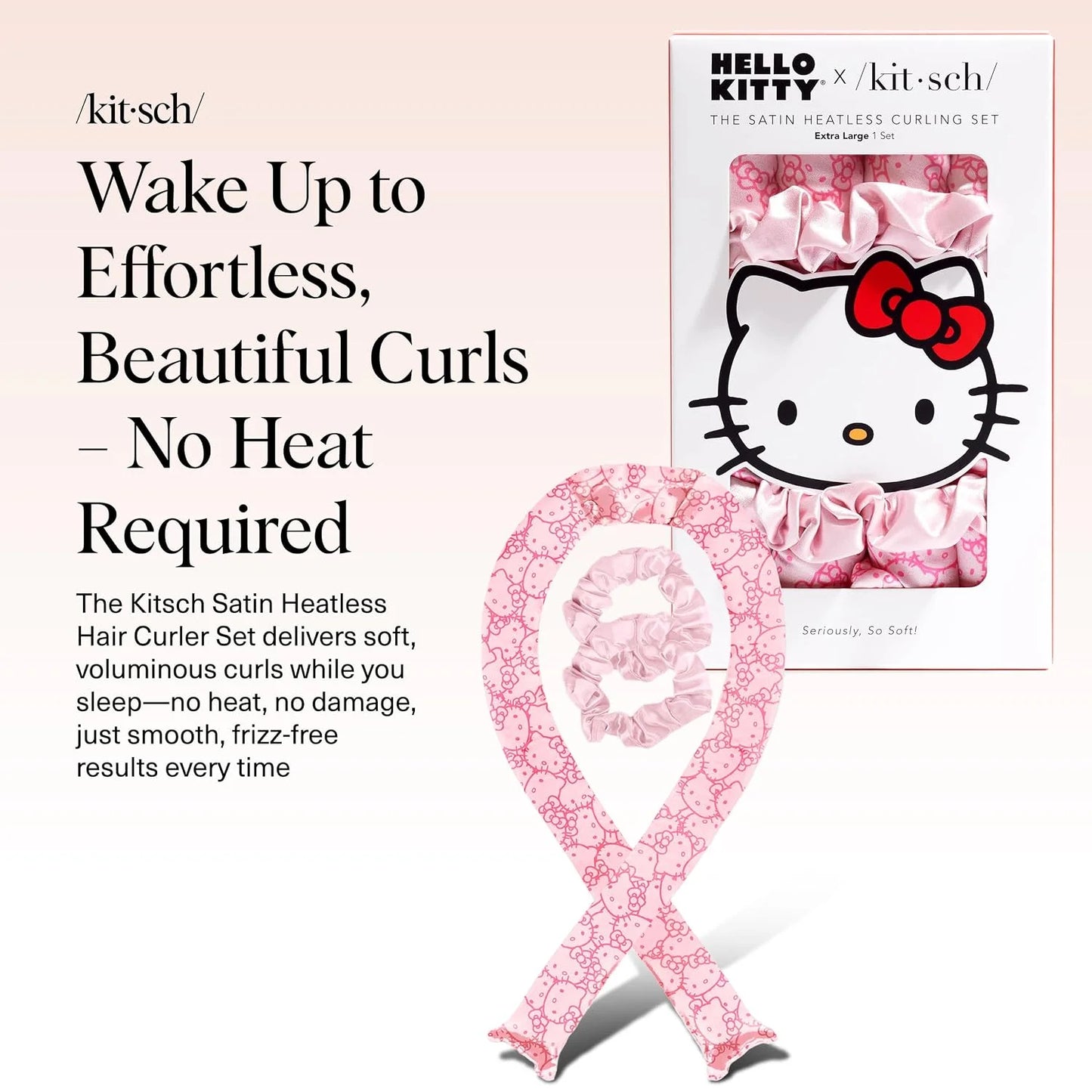 Kitsch Velvet Heatless Curls Overnight Set - Eucalyptus