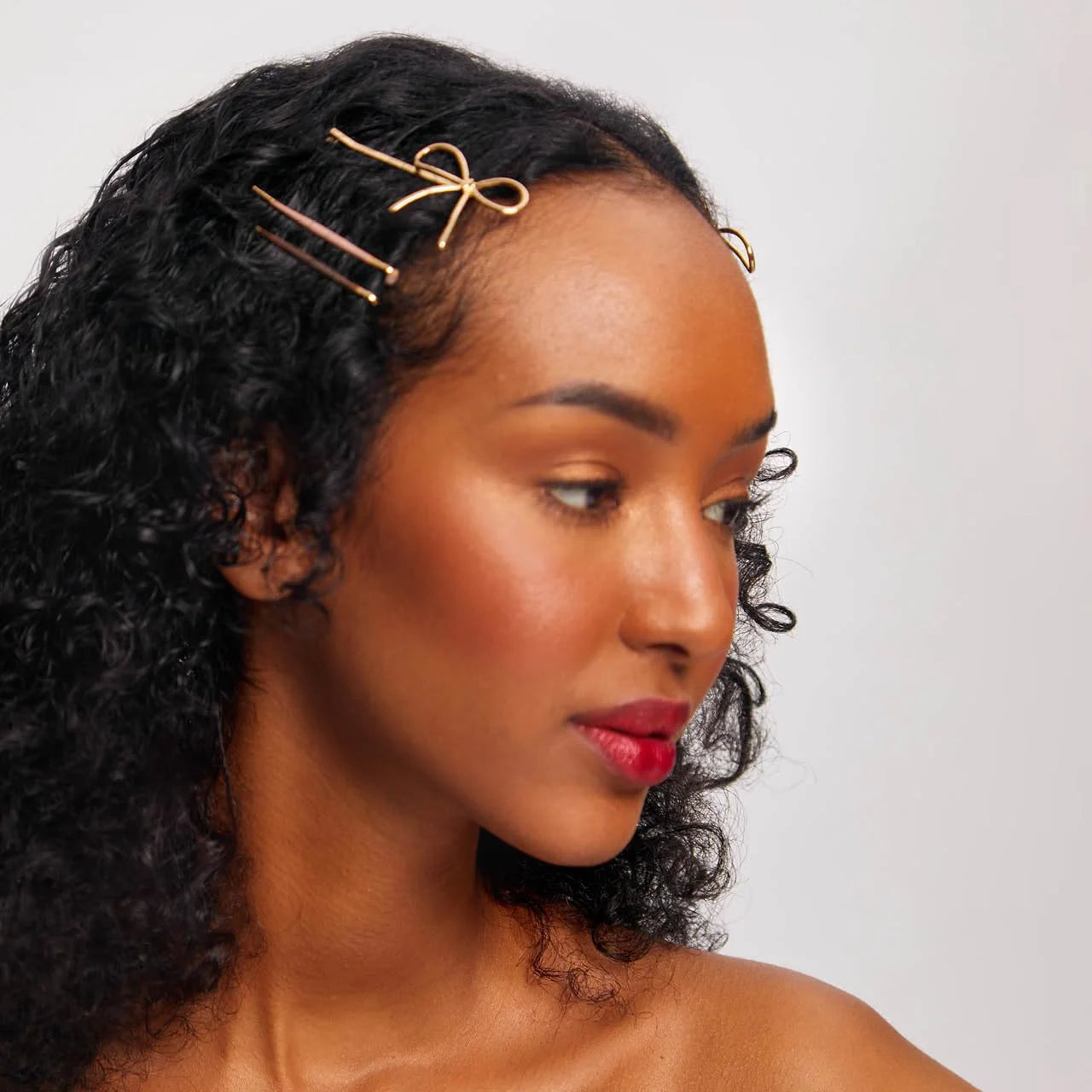 Kitsch Spiral Bobby Pins - Hair Accessories For Women - Brown, 3pcs