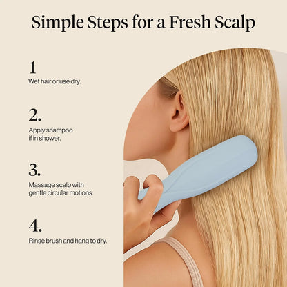Kitsch Scalp Renewal Brush - Hairbrush Scalp Massager - Black