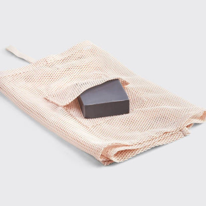 Kitsch Exfoliating Body & Back Scrubber for Shower with Built-in Pocket Bar Soap Bag, Recycled Nylon Exfoliating Washcloth Net, Scrub Exfoliator for Smooth Skin, Bath Essentials for Daily Use, Blush