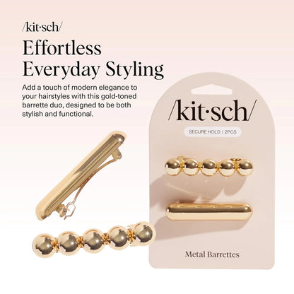 Kitsch Spiral Bobby Pins - Hair Accessories For Women - Brown, 3pcs