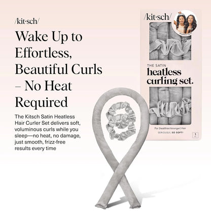 Kitsch Velvet Heatless Curls Overnight Set - Eucalyptus