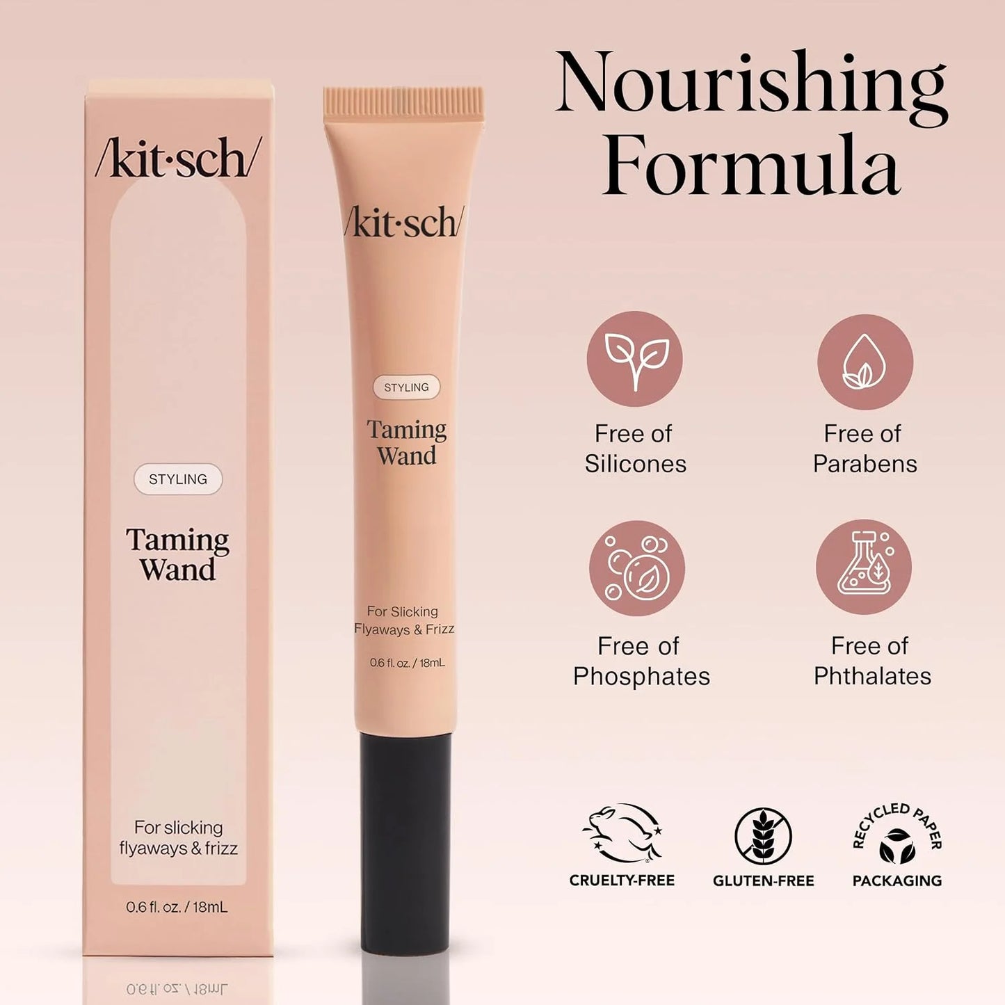Kitsch Hair Taming Wand – With Biotin, Aloe & Vitamin E - 18mL