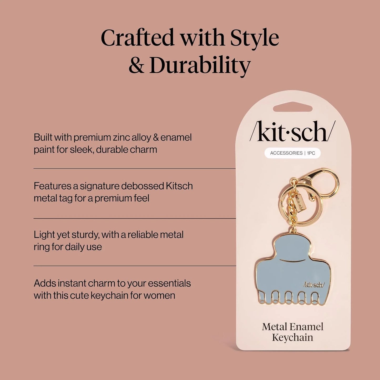 Kitsch Cute Keychain For Car Keys – Bag Charm for Handbags - Hair Perfume