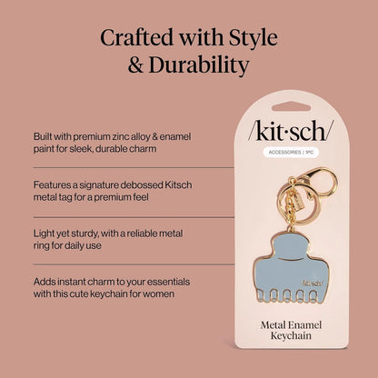 Kitsch Cute Keychain For Car Keys – Bag Charm for Handbags - Hair Perfume
