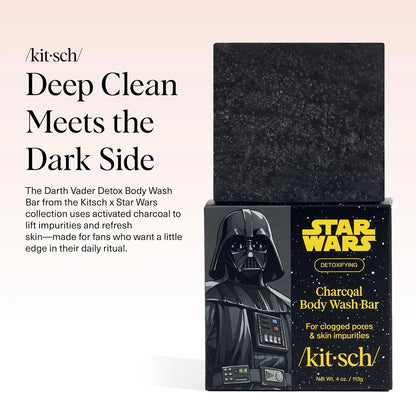 Kitsch Charcoal Soap Body Wash Bar for Cleansing – Made in USA, 4 oz