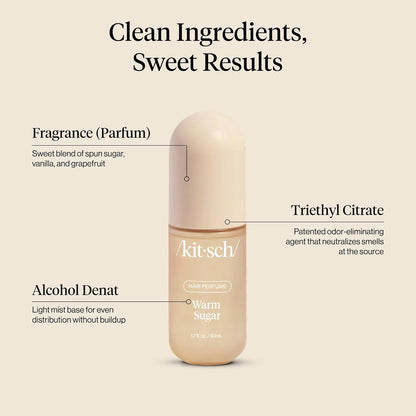 Kitsch Hair Perfume for Women – Hair Spray & Body Mist – Caramel Cream 50mL