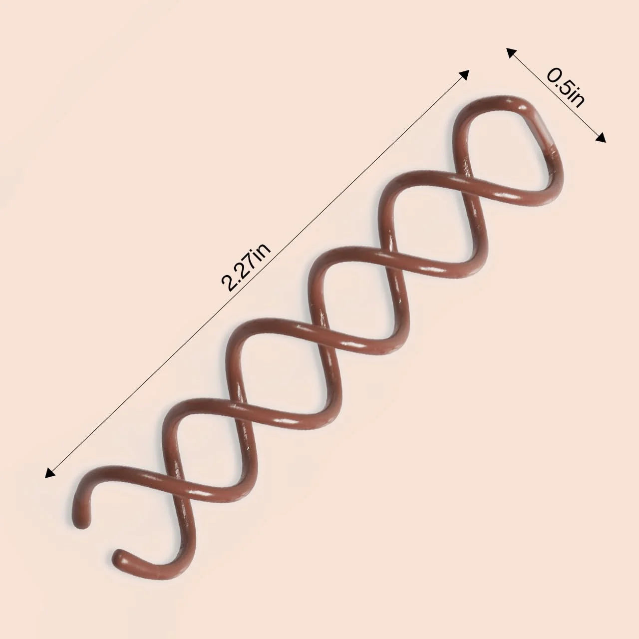 Kitsch Spiral Bobby Pins - Hair Accessories For Women - Brown, 3pcs