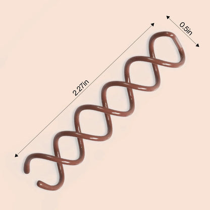 Kitsch Spiral Bobby Pins - Hair Accessories For Women - Brown, 3pcs