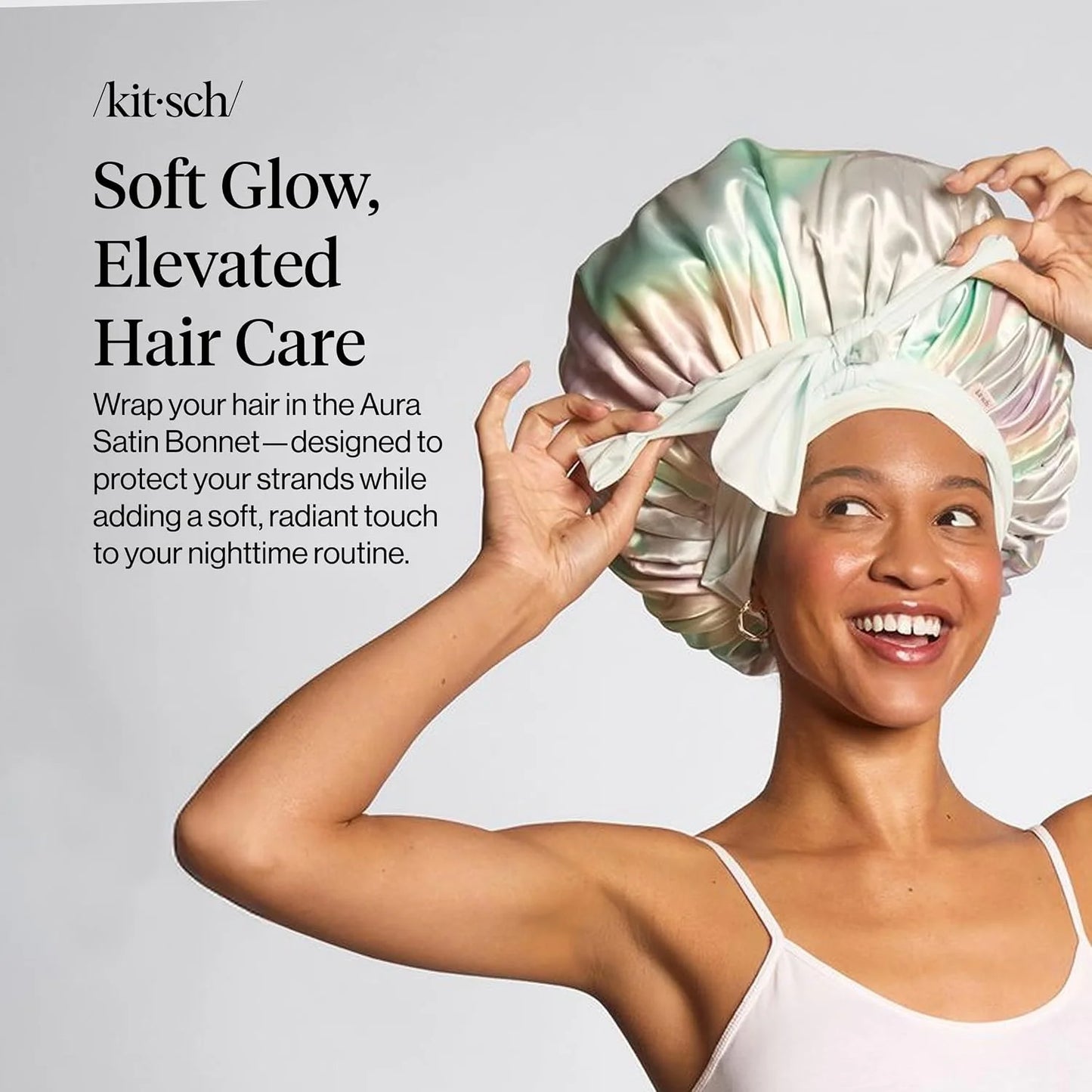 Kitsch XL Satin Bonnet for Sleeping - Aura