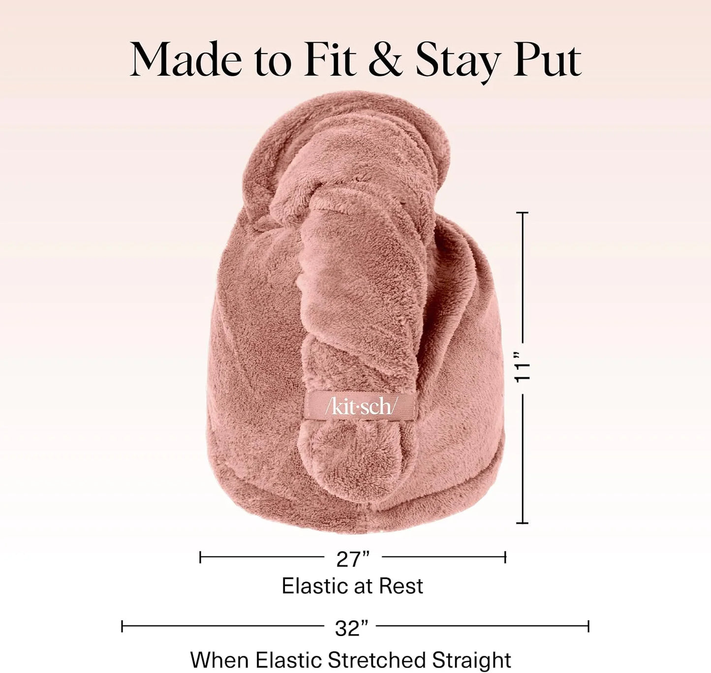 Kitsch XL Microfiber Hair Towel Wrap for Women