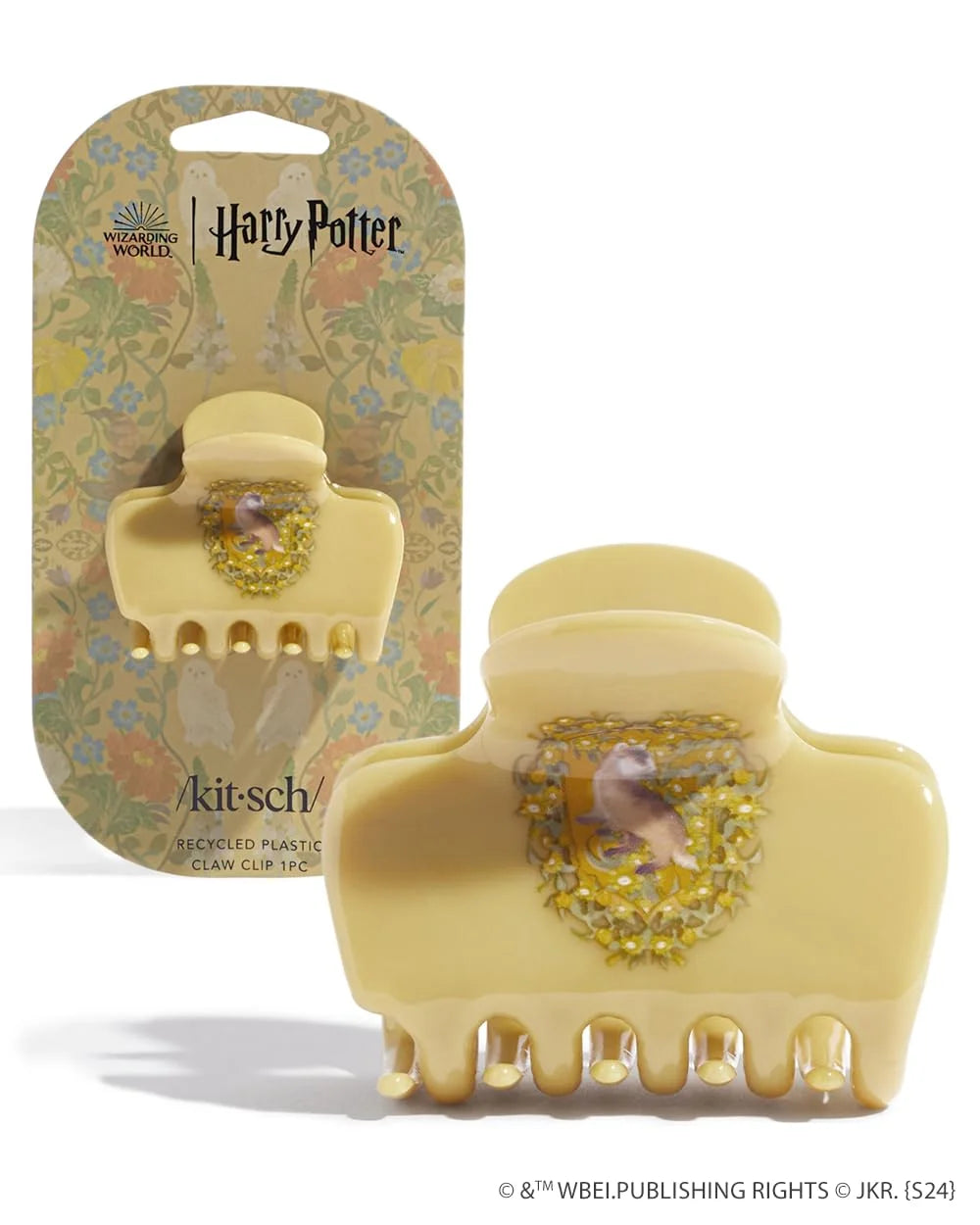 Kitsch Plastic Puffy Claw Clip - Hair Accessories For Women- Chocolate, 1pc