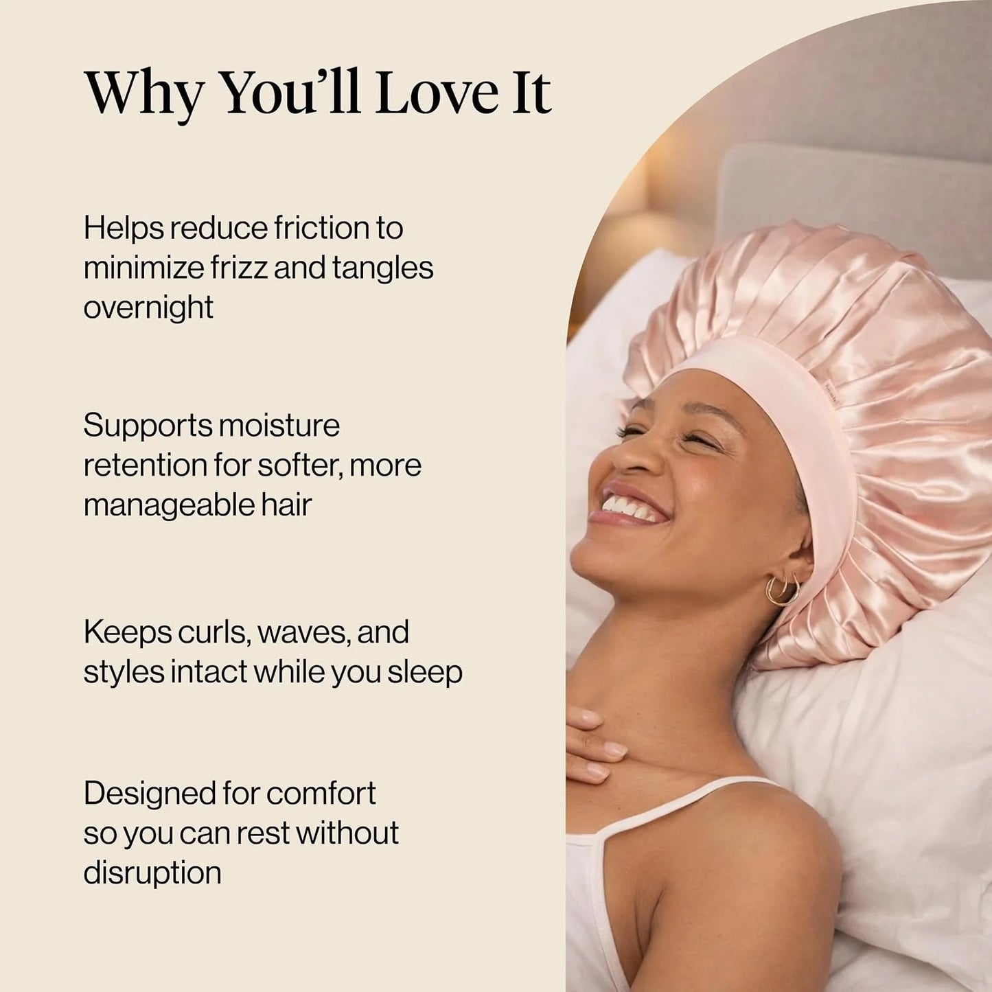 Kitsch XL Satin Bonnet for Sleeping - Aura