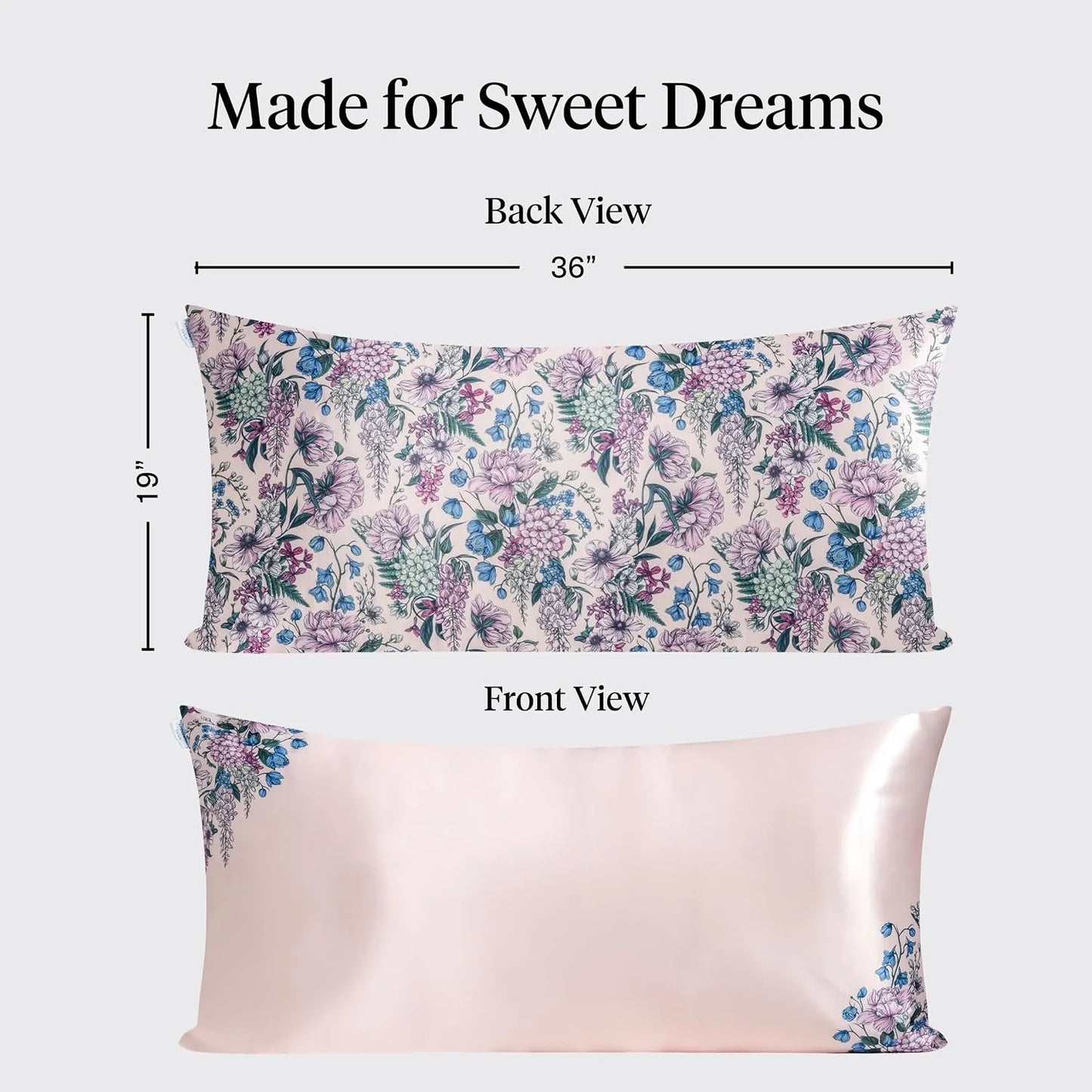 Lisa Frank x Kitsch Satin Pillowcase, Size 19x36 - Rainbow Leopard