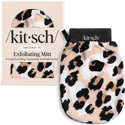 Kitsch Exfoliating Glove – Exfoliating Mitt - 1pc Black