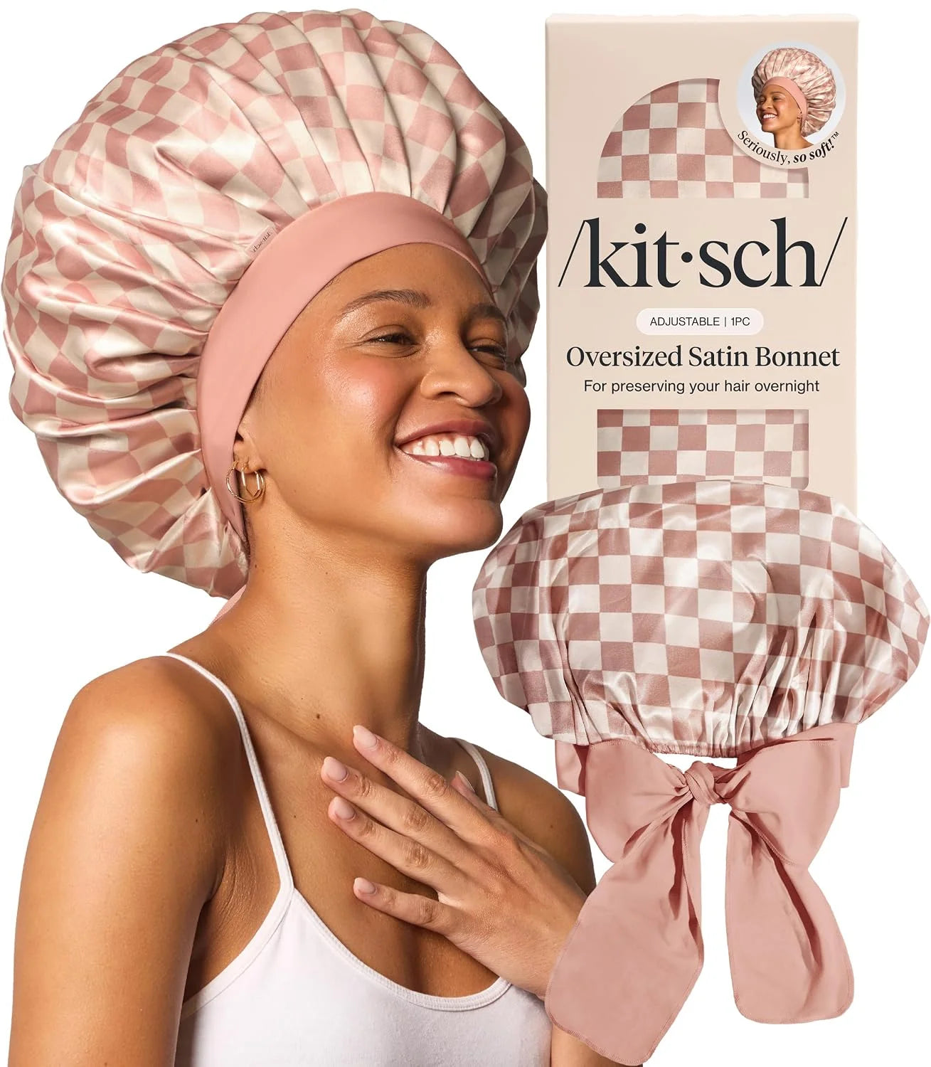 Kitsch XL Satin Bonnet for Sleeping - Aura